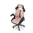 Кресло компьютерное HALMAR BLOOM розовый/черный